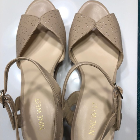 Nine West Shoes - New Nine West Wedge Sandals Women Cork Heels 7M